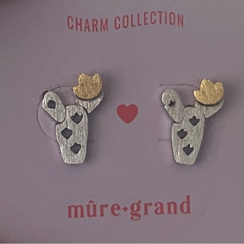Silver and Gold Mure+Grand Cactus Earrings